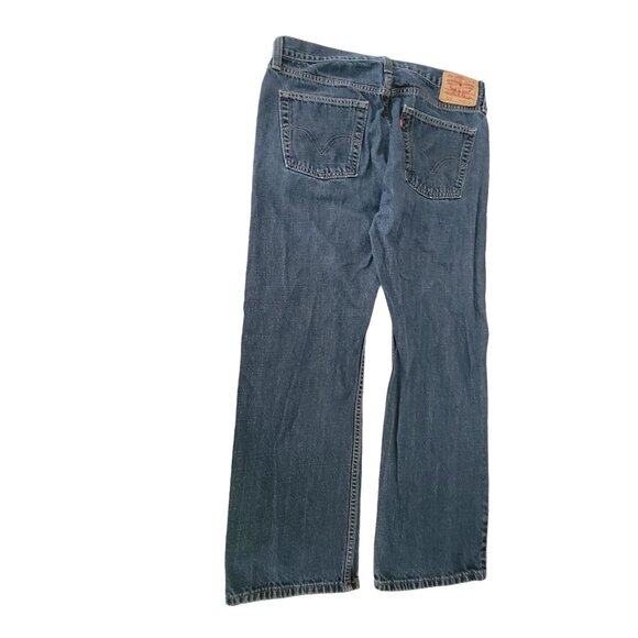Levis 514 Slim Straight Jeans Mens Size 36 X 30 Mid Rise Medium Wash Denim Pants - Picture 3 of 6